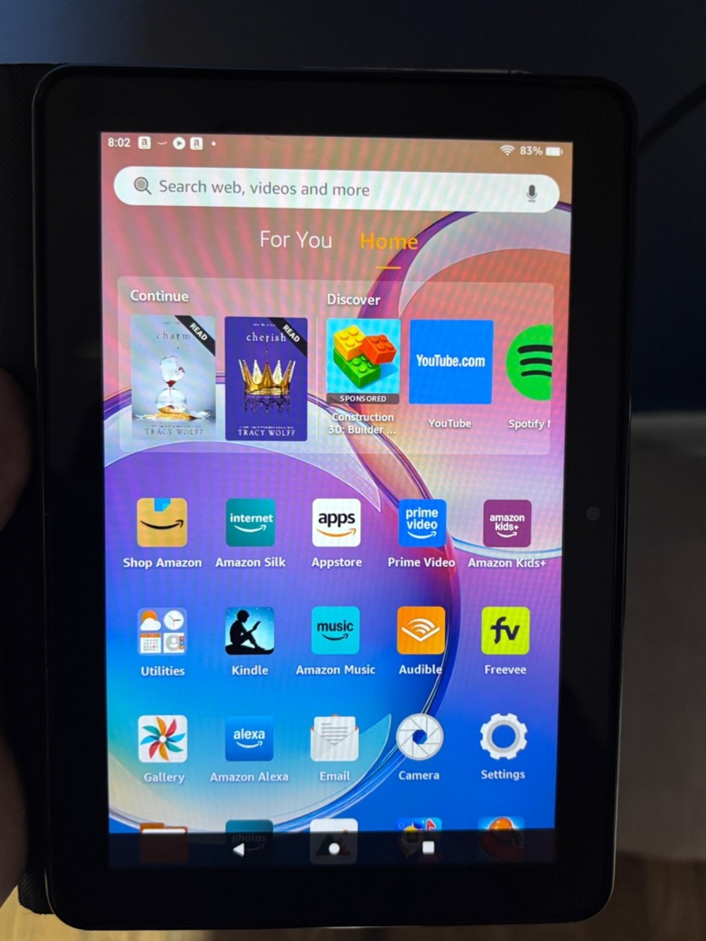 Amazon Fire Tablet - Black - 8" Display